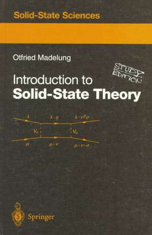 Introduction to Solid-State Theory de Otfried Madelung