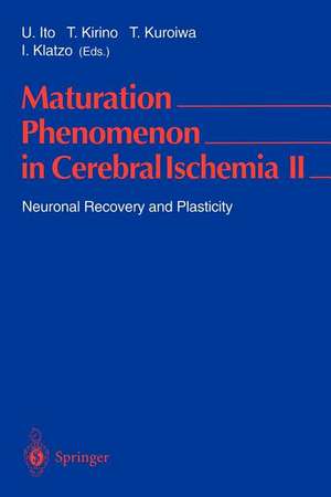 Maturation Phenomenon in Cerebral Ischemia II: Neuronal Recovery and Plasticity de Umeo Ito