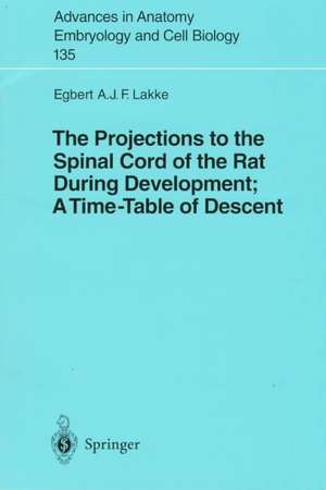 The Projections to the Spinal Cord of the Rat During Development: A Timetable of Descent de Egbert Lakke