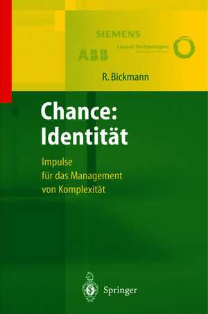 Chance: Identität: Impulse für das Management von Komplexität de T. Beyes