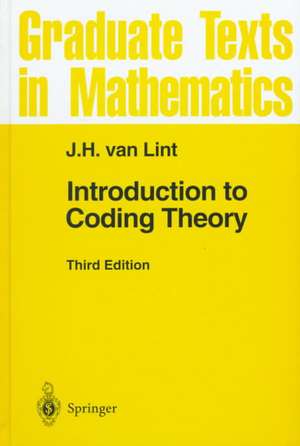 Introduction to Coding Theory de J. H. van Lint