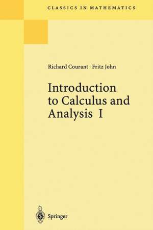 Introduction to Calculus and Analysis I de Richard Courant