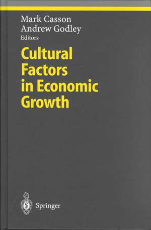 Cultural Factors in Economic Growth de Mark Casson