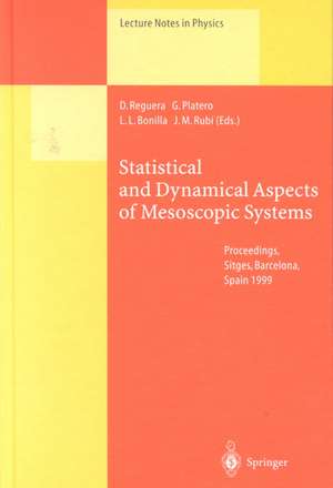 Statistical and Dynamical Aspects of Mesoscopic Systems: Proceedings of the XVI Sitges Conference on Statistical Mechanics Held at Sitges, Barcelona, Spain, 7–11 June 1999 de D. Reguera