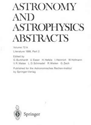 Literature 1999, Part 2 de Astronomisches Rechen-Institut