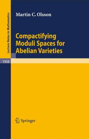 Compactifying Moduli Spaces for Abelian Varieties de Martin C. Olsson