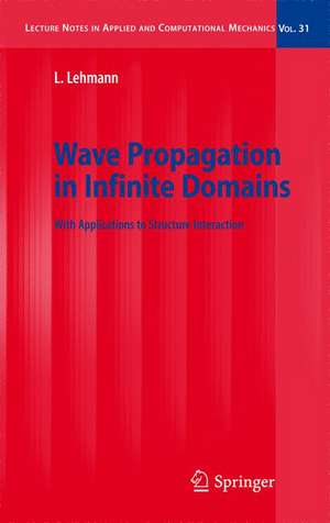 Wave Propagation in Infinite Domains: With Applications to Structure Interaction de Lutz Lehmann