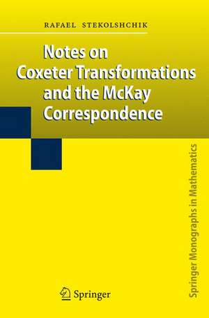 Notes on Coxeter Transformations and the McKay Correspondence de Rafael Stekolshchik