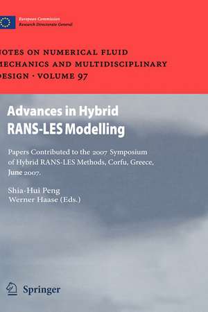 Advances in Hybrid RANS-LES Modelling: Papers contributed to the 2007 Symposium of Hybrid RANS-LES Methods, Corfu, Greece, 17-18 June 2007 de Shia-Hui Peng