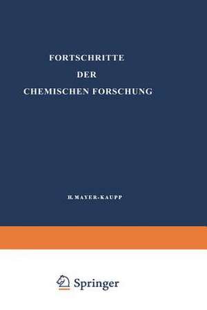 Topics in Current Chemistry 2/1 de F. G. Fischer