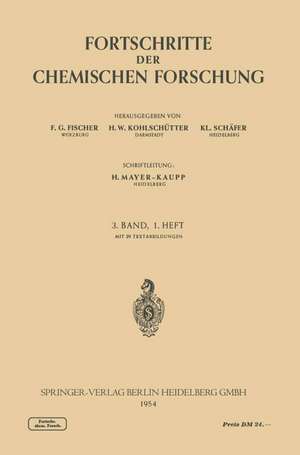 Fortschritte der Chemischen Forschung de F. G. Fischer