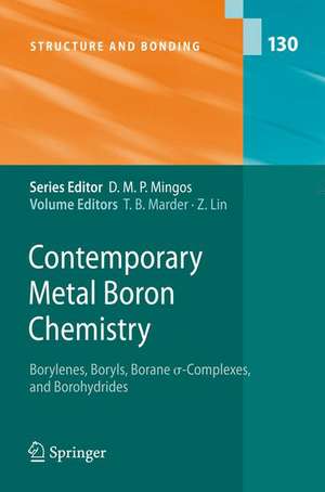 Contemporary Metal Boron Chemistry I: Borylenes, Boryls, Borane Sigma-Complexes, and Borohydrides de Todd B. Marder