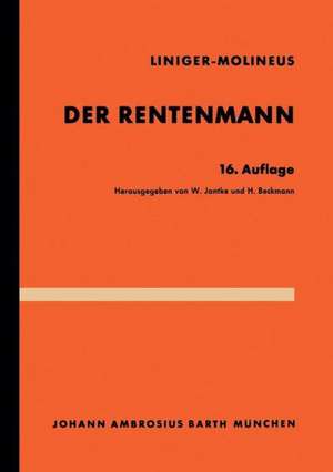 Der Rentenmann de Hans Liniger