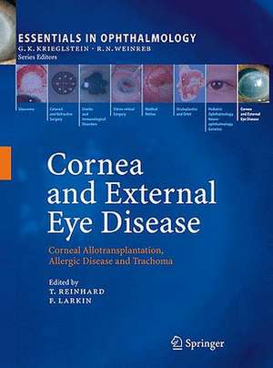 Cornea and External Eye Disease: Corneal Allotransplantation, Allergic Disease and Trachoma de Thomas Reinhard