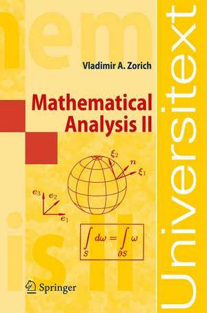 Mathematical Analysis II de V. A. Zorich