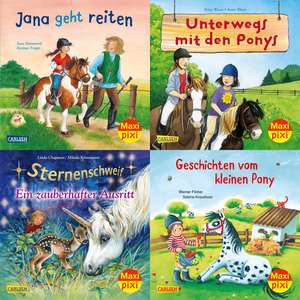 Maxi-Pixi-Serie Nr. 70: 4er Bundle: Pferde und Ponys (4x1 Exemplar) de Susa Hämmerle