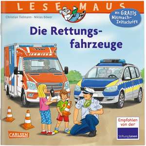 LESEMAUS 158: Die Rettungsfahrzeuge de Christian Tielmann