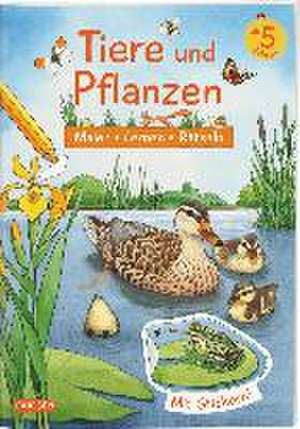 Tiere und Pflanzen: Malen Lernen Rätseln de Lena Bachmann