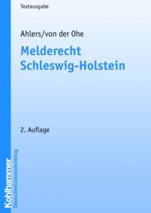 Melderecht Schleswig-Holstein de Jörg Ahlers