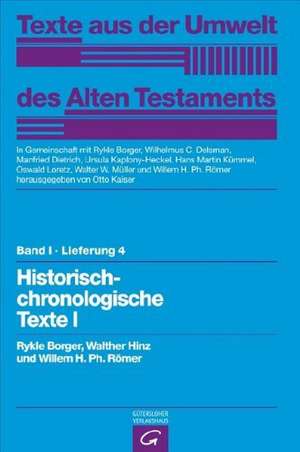 Historisch-chronologische Texte I de Rykle Borger