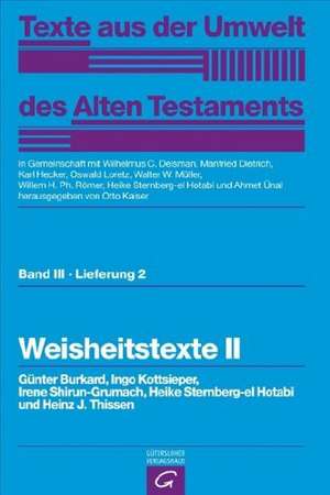 Weisheitstexte II de Burkard Günter