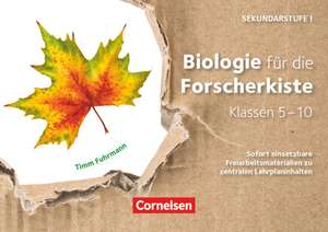 Biologie für die Forscherkiste Klassen 5-10. 36 Lernkarten de Timm Fuhrmann