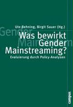 Was bewirkt Gender Mainstreaming? de Ute Behning