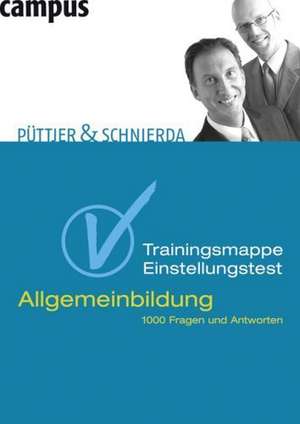 Trainingsmappe Einstellungstest Allgemeinbildung de Christian Püttjer