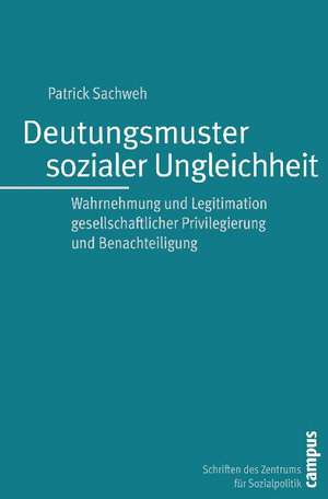 Deutungsmuster sozialer Ungleichheit de Patrick Sachweh