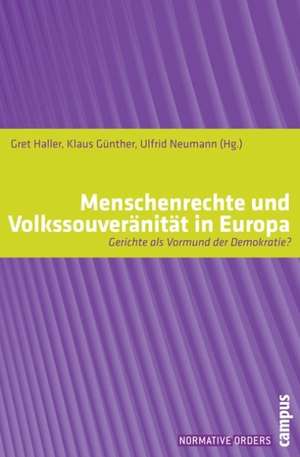 Menschenrechte und Volkssouveränität in Europa de Gret Haller