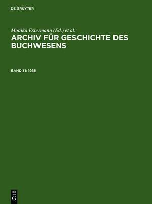 1988 de Historische Kommission des Börsenvereins