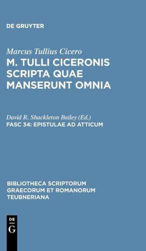 Epistulae ad Atticum, vol. I: Libri I-VIII de Marcus Tullius Cicero