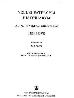 Historiarum Libri Duo de Velleius Paterculus