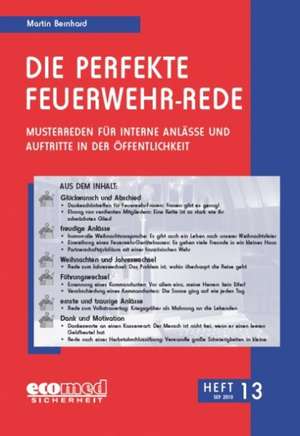 Die perfekte Feuerwehr-Rede Heft 13 de Martin Bernhard