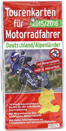 Tourenkarten Motorrad Dtl/Alpen 2015/16