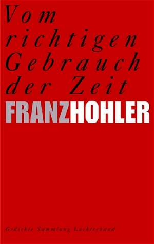 Vom richtigen Gebrauch der Zeit de Franz Hohler