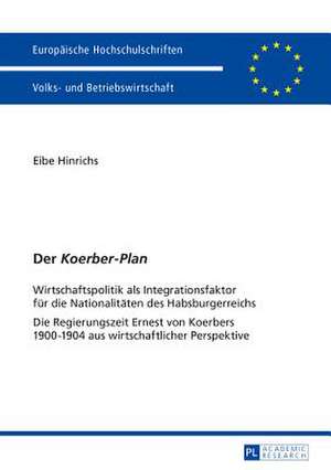 Der Koerber-Plan de Eibe Hinrichs