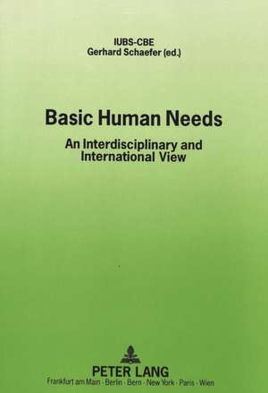 Basic Human Needs