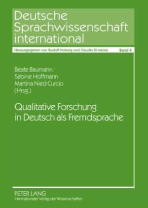 Qualitative Forschung in Deutsch ALS Fremdsprache: Collected Communications to the Xixth Congress of the International Organization for the Study of the Old Testament, L de Beate Baumann