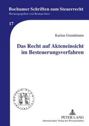 Das Recht Auf Akteneinsicht Im Besteuerungsverfahren: Performing the Subject in American Literature de Karina Grundmann