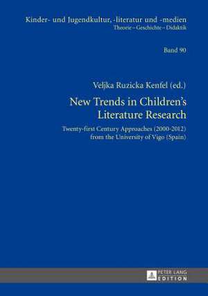 New Trends in Children's Literature Research de Veljka Ruzicka Kenfel