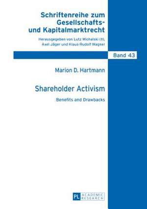 Shareholder Activism de Marion D. Hartmann