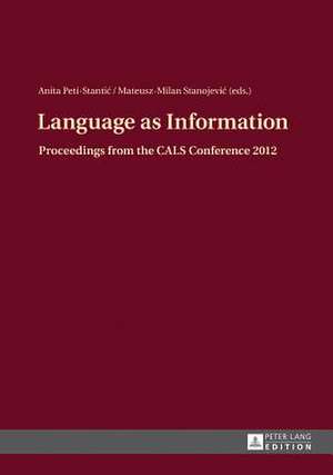 Language as Information de Anita Peti-Stantic