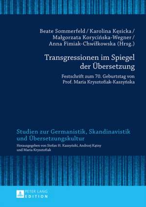 Transgressionen im Spiegel der Übersetzung