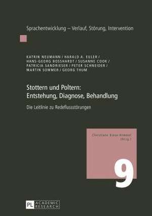 Stottern und Poltern: Entstehung, Diagnose, Behandlung de Hans-Georg Bosshardt