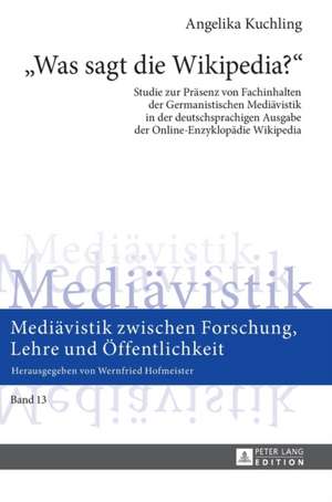 «Was sagt die Wikipedia?» de Angelika Kuchling Ma