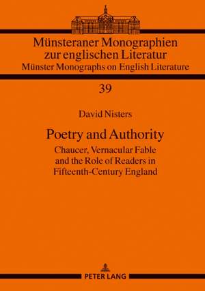 Poetry and Authority de David Nisters