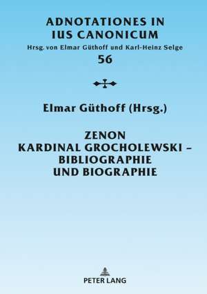 Zenon Kardinal Grocholewski - Bibliographie Und Biographie