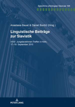 Linguistische Beitraege Zur Slavistik