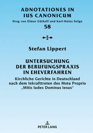 UNTERSUCHUNG DER BERUFUNGSPRAXIS EHEVEH de Stefan Lippert